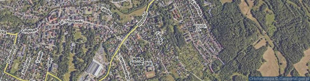 Zdjęcie satelitarne Kamienna ul.